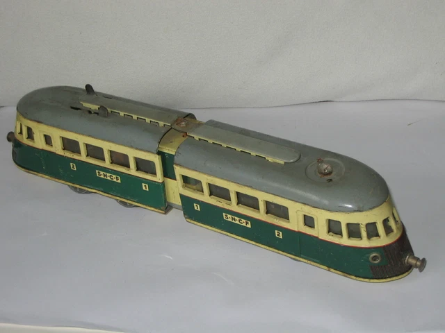 Coffret Autorail En Tôle Lithographiée Joyax France – Train Jouet Vintage, Rare
