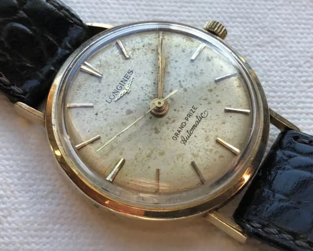 LONGINES GRAND PRIZE Automatic mens wristwatch gold filled case