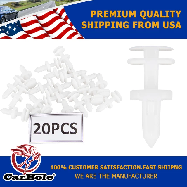 20 Pcs Retainer Clip Door Trim Panel Push Type for GM Truck Chevrolet