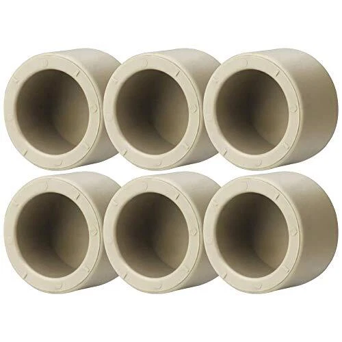Othmro Tappo terminale per tubo in PVC ID da 7,5 cm, adattatore per tubi, 2 pezzi, per mobili, per mensole in PVC fai da te, struttura di supporto da giardino, telaio di