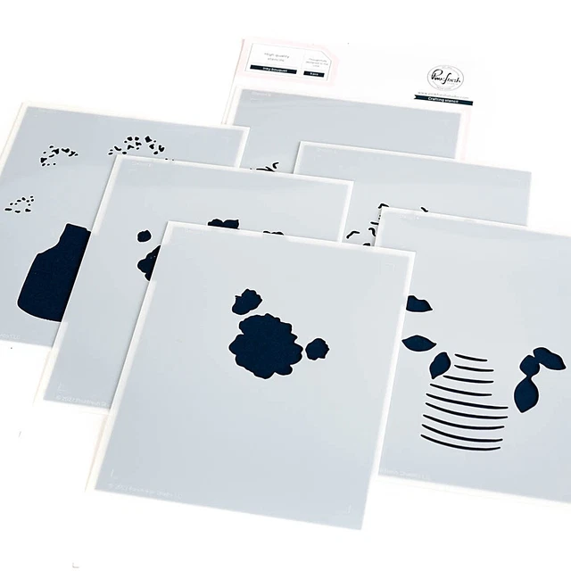 Plantillas de estudio Pinkfresh 4,25""X5,25"" 6/paquete de capas de ramo de tinta -PF191723