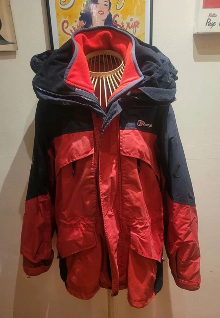 BERGHAUS AQUAFOIL PRO 2 Men's XL Grey Waterproof Jacket with Logos