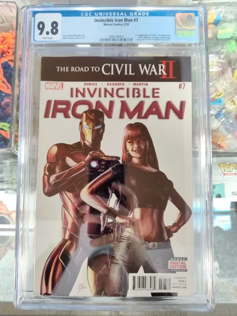 Invincible Iron Man #7. CGC 9.8. 1st Cameo RiRi Williams. 1st Printing.