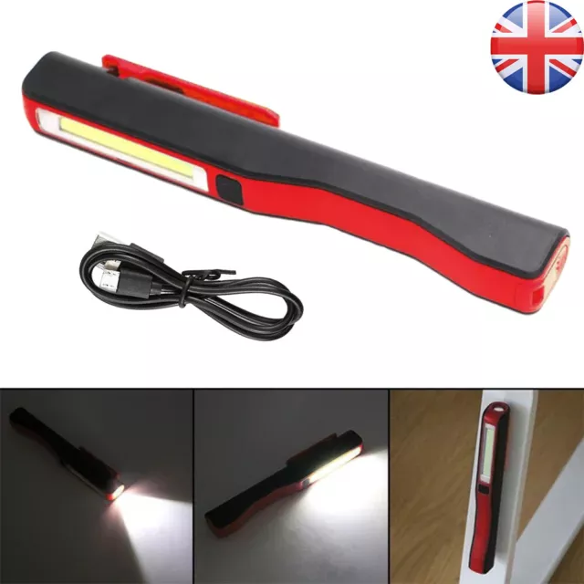 USB LED COB Inspection Lamp Work Light Flexible Rechargeable Torch Magnetic Hot