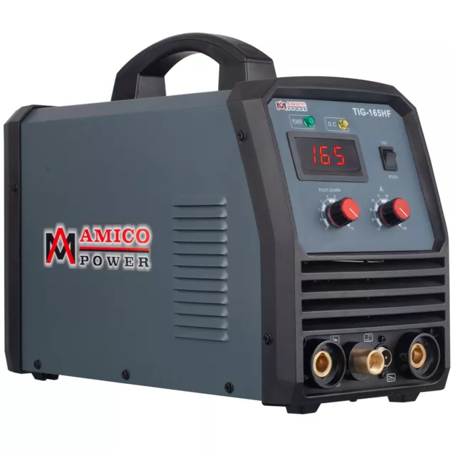 Amico TIG-165HF, 160 Amp HF-TIG Arc Stick DC Inverter Welder, 110/220V Welding