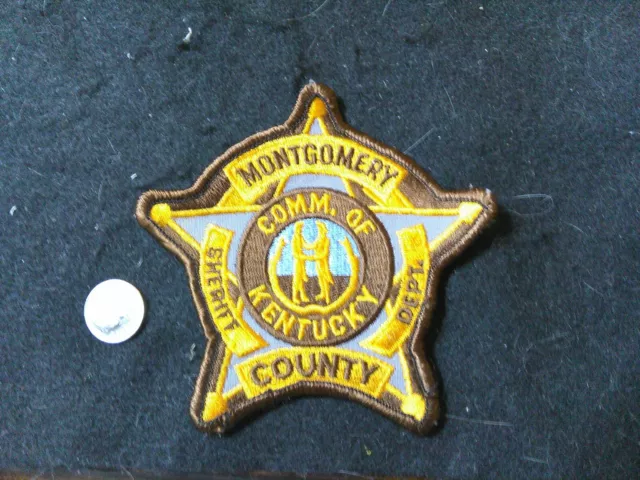 Kentucky older Montgomery County Sheriff police patch 1980s
