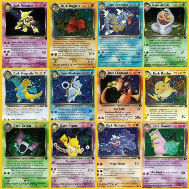 Base set ROCKET bundle Pokemon Cards - choose card - Holo Rare - Dark Charizard