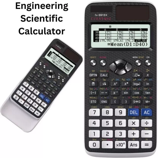 CASIO FX-991EX Classwiz calcolatrice scientifica ingegneria avanzata-552 funzioni