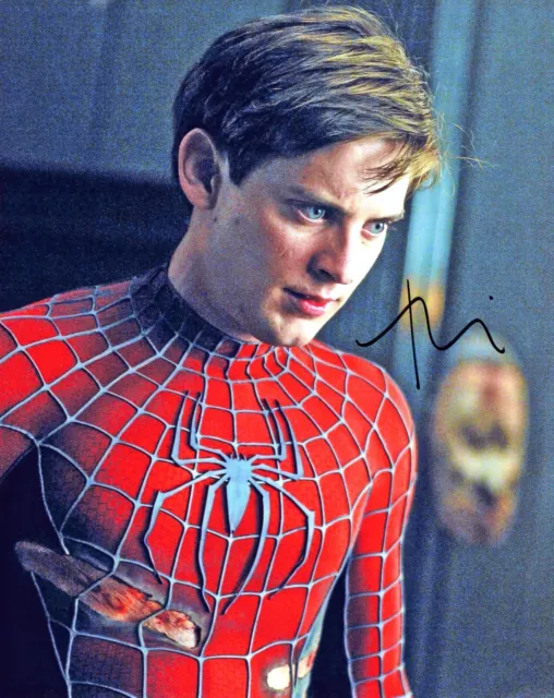 10x8 Photo Personally Autographed by Tobey Maguire & COA