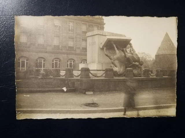 CPA 57 METZ - Fallen from the Statue - Issue of November 18, 1918 - PHOTO CARD
