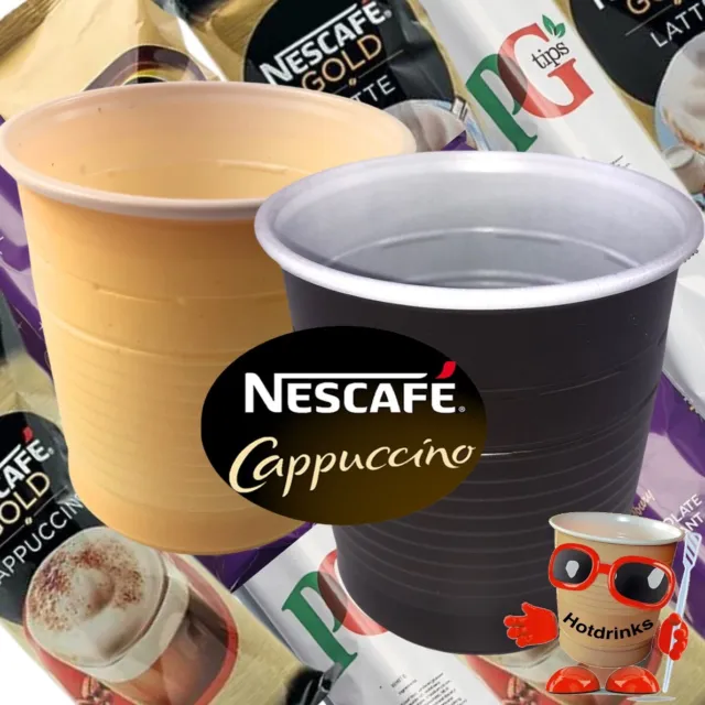Nescafe 'Gold' Cappuccino, 73mm/7oz In Cup Vending Drinks [80, 160 or 240 Cups]