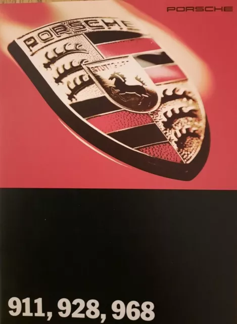 1994 / 1995 PORSCHE range car sales brochure / prospekt / catalog. German text.