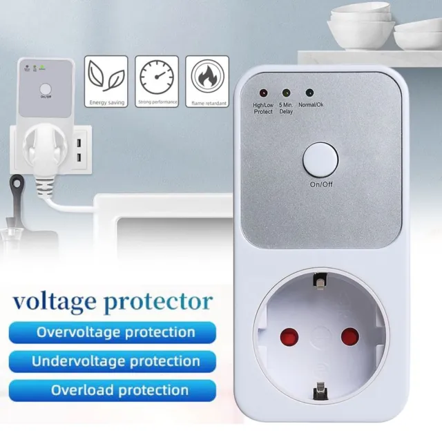 Automatic Voltage Protector Socket Switcher AC 220V Power Surge