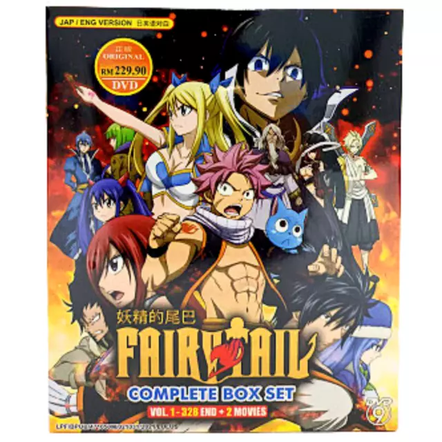 DVD Anime Fairy Tail Season 1 Complete Series (Vol. 1-175 End) English  Subtitle