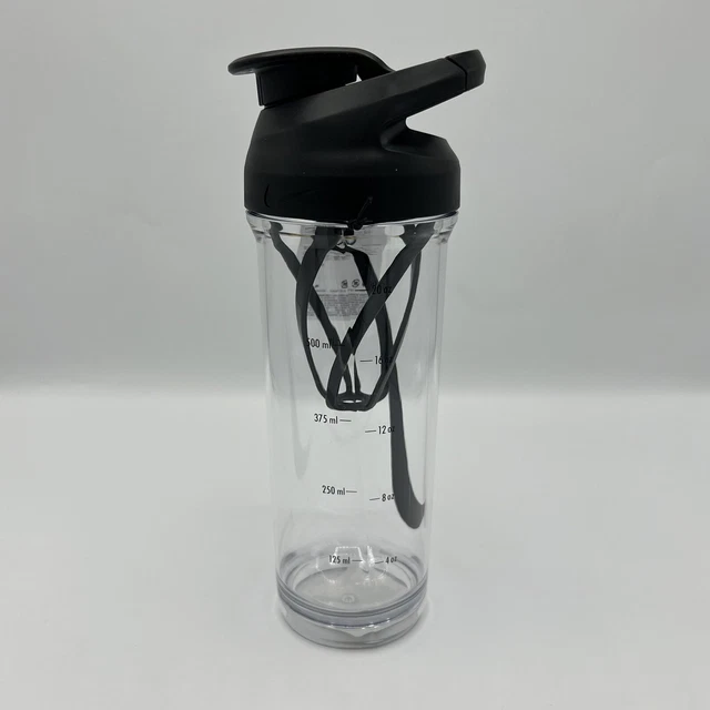 Nike 24oz HyperCharge Shaker Training Workout Bottle Clear & Black BRAND NEW Nike 24oz HyperCharge Shaker Training Workout Bottle Clear & Black BRAND NEW