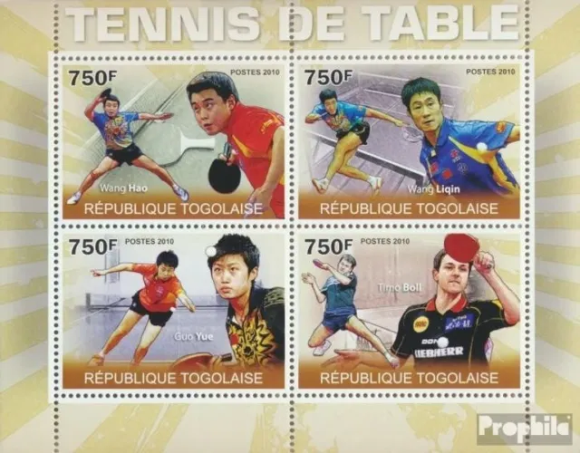 Briefmarken Togo  Mi 3619-3622 Kleinbogen postfrisch Tennis