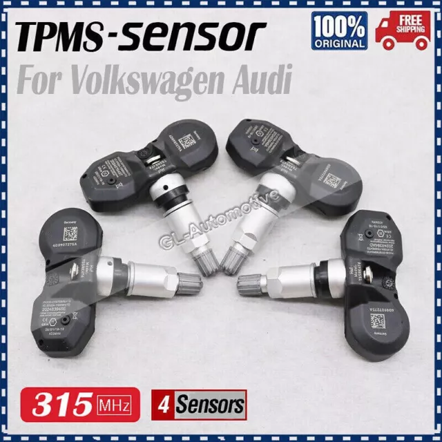 4x Tire Pressure Monitoring System (TPMS) Sensor for Audi Maybach Mercedes-Benz