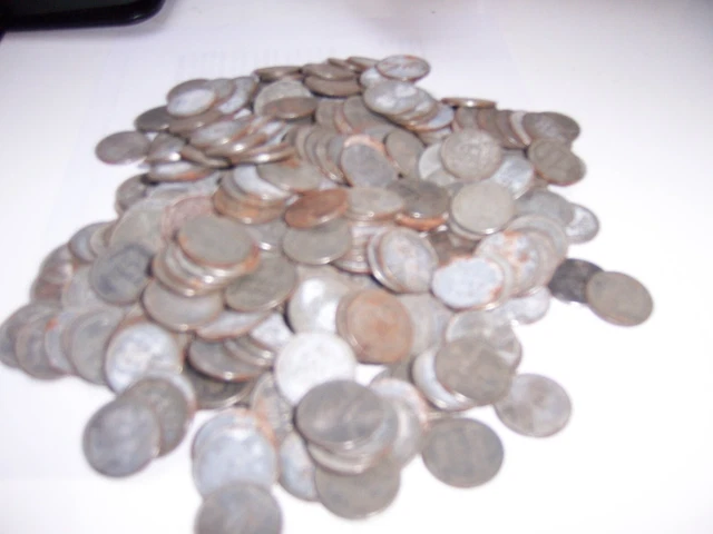 1943-P-D-S LINCOLN STEEL WHEAT CENT PENNY  LOT of 50