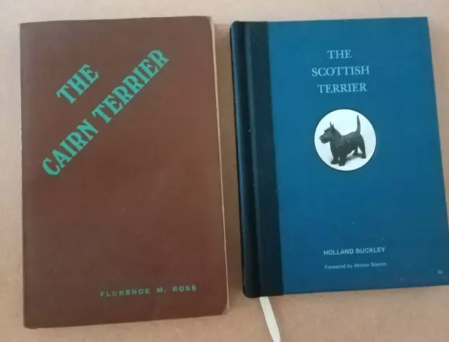 TERRIER DOG THEMED BOOKS x 2: THE CAIRN TERRIER and THE SCOTTISH TERRIER