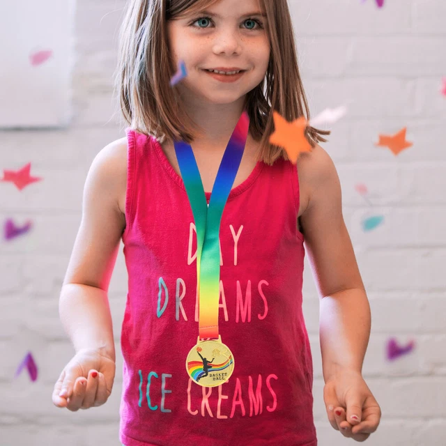 2 Pcs Toy Medals With Ribbon Winner Metal Golden Cup Basketball Child Alloy