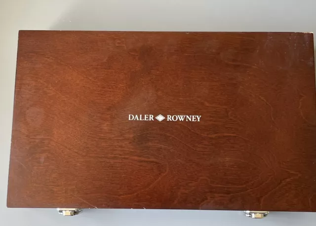 Daler And Rowney Pastel Pencils In Wooden Box