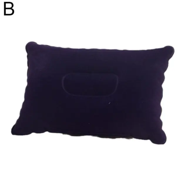 Purple blue Inflatable Camping Pillow Blow Up Festival Outdoors E N Accessory F2