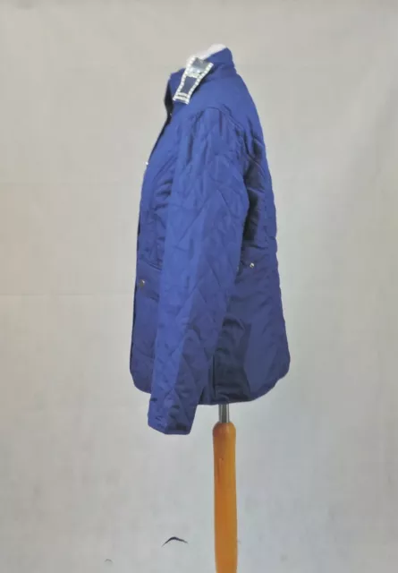 Giacca trapuntata blu navy Ewm Lole taglia 16 regno UK prezzo speciale £55 CR013 ii 09 3