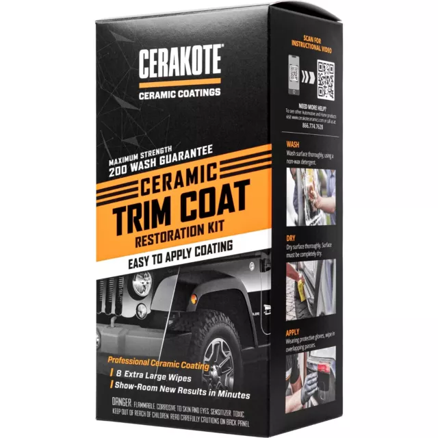 CERAKOTE® CERAMIC TRIM Coat, Plastic Trim Restorer - Maximum Strength ...