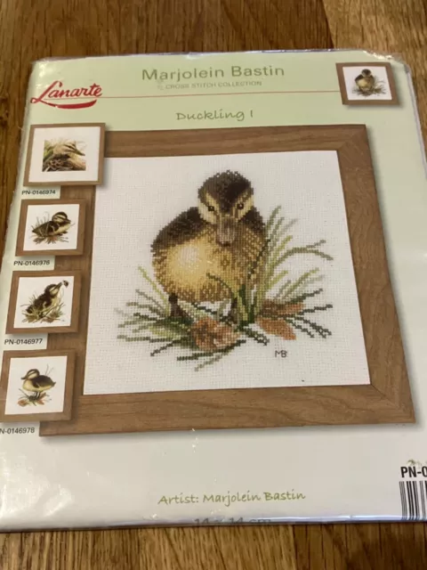 LanArte Marjolein BASTIN Collection DUCKLING I Cross Stitch Kit NEW