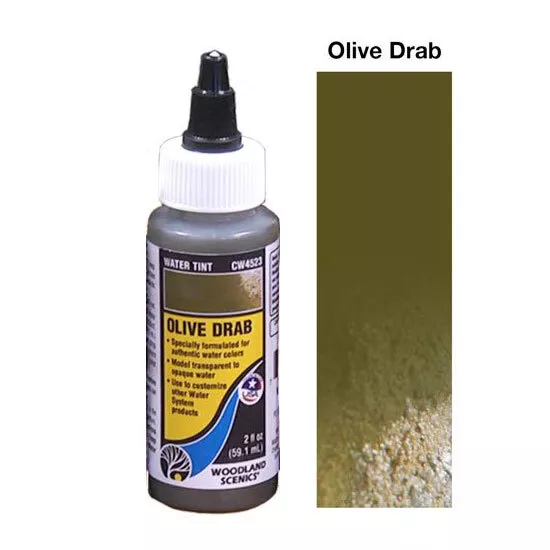 Woodland Scenics Water Tint - Olive Drab (2 fl oz/59.1ml)