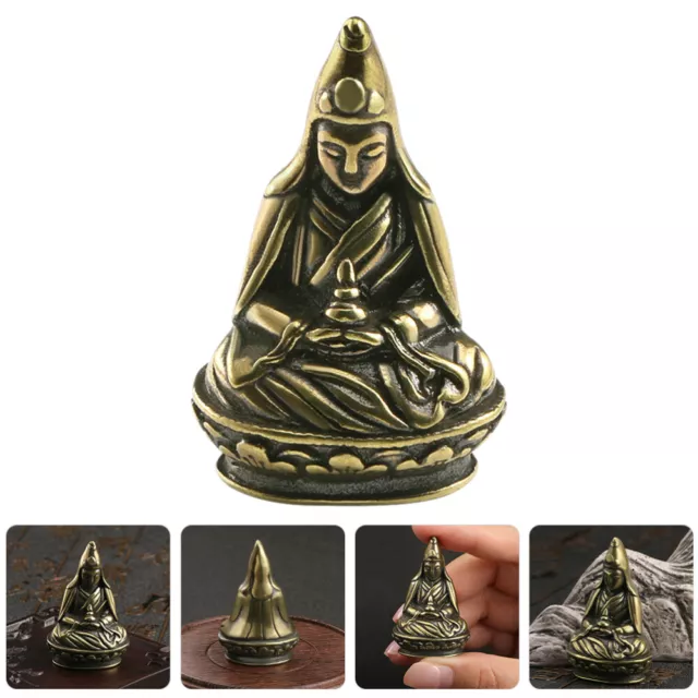 Bronze Statue of Guanyin Bodhisattva Avalokiteshvara Home Worship Ornament