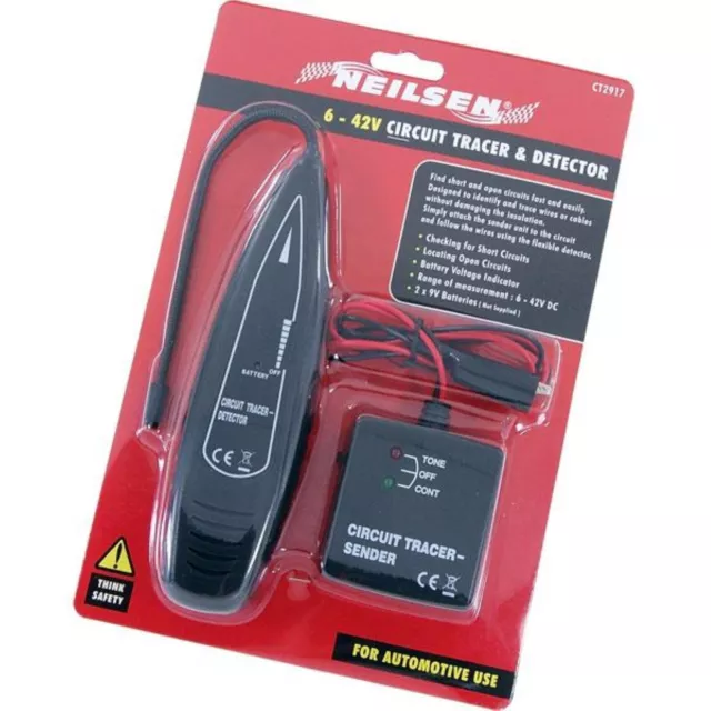 Auto circuit tracer and detector tool kit - find damaged wires or cables