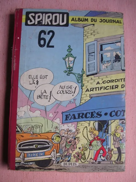 Reliure éditeur Album du Journal de Spirou N°62