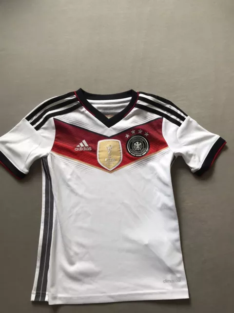 Adidas DFB Deutschland 2014 Heim Trikot 4 STERNE weiß Home Weltmeister Gr. 130