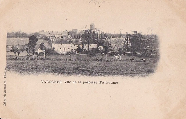 CPA 50 NORMANDY approx. Bricquebec VALOGNES - view of the parish of ALLEAUME 1900