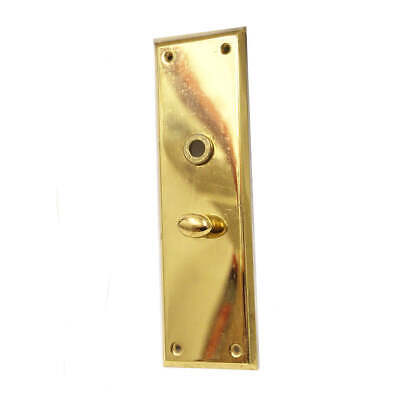 Brass Door Plate w Thumb Latch 10" x 3" Door Hardware