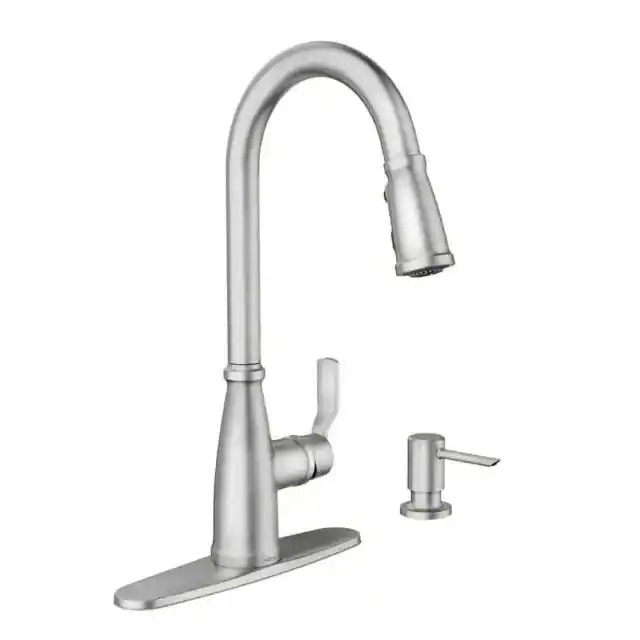 MOEN Nolia Single Handle Pull-Down Sprayer Kitchen Faucet with Reflex and