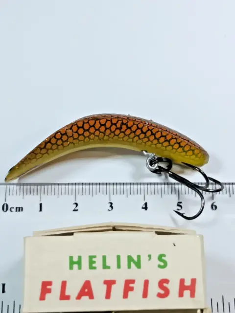 HELIN'S FISHING LURE vintage FLATFISH F7 wooden Fly Rod lure. $17.99 -  PicClick AU