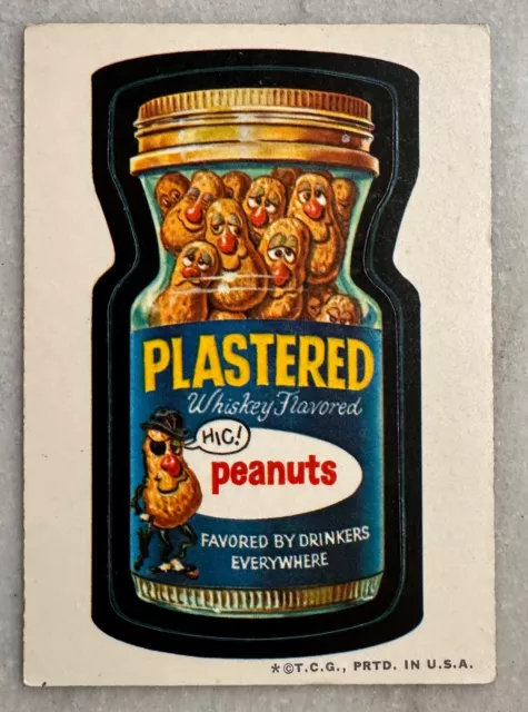 1973 Topps Wacky Packages Plastered Peanuts Black Ludlow Back 2nd Series!