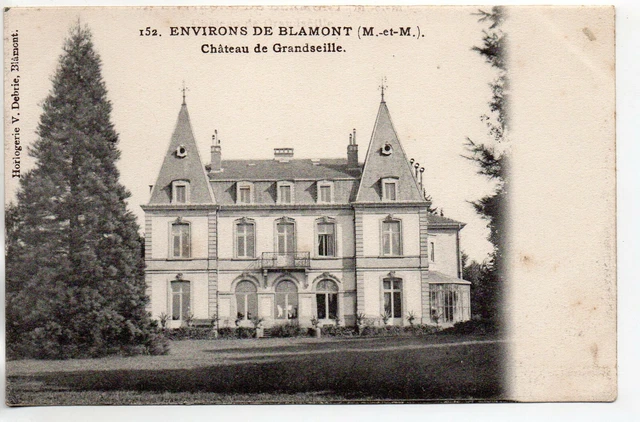 BLAMONT - Meurthe et Moselle - CPA 54 - aux environs ... Chateau de Grandseille