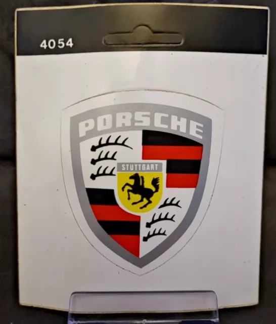 ORIGINAL Porsche Emblem Wappen Logo Aufkleber Klebeschild 6,5x5cm