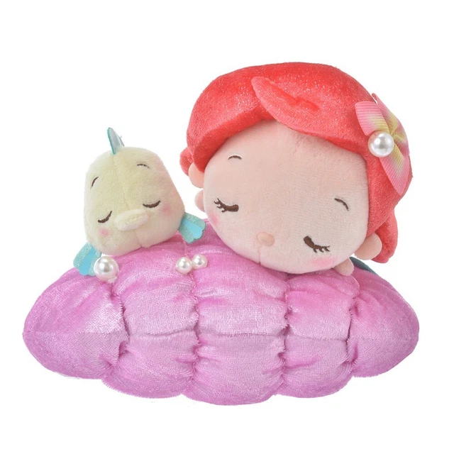 Japan Tokyo Disney Store Plush Toy Flounder Ariel Shell 2023