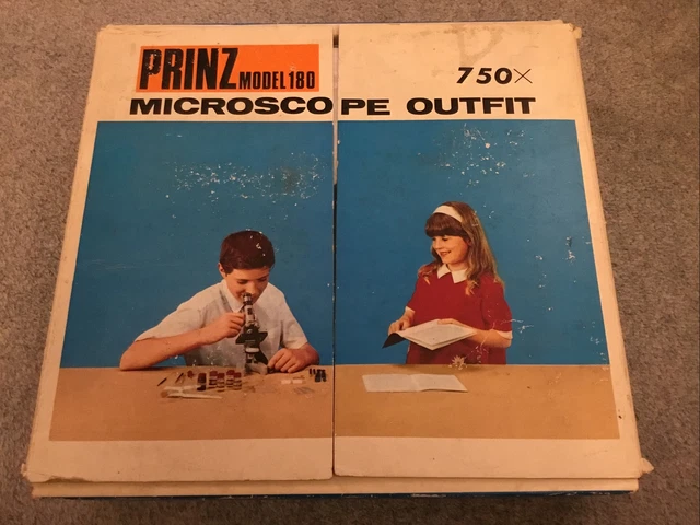 USED VINTAGE PRINZ Model 180 Microscope Outfit 750x. £20.00 - PicClick UK