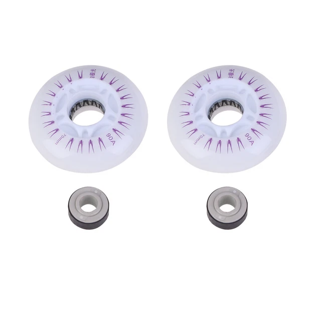 2 Pcs Ruote A Rulli LED Pu Flash Pattini Ghiaccio Accessori Luminosi Per
