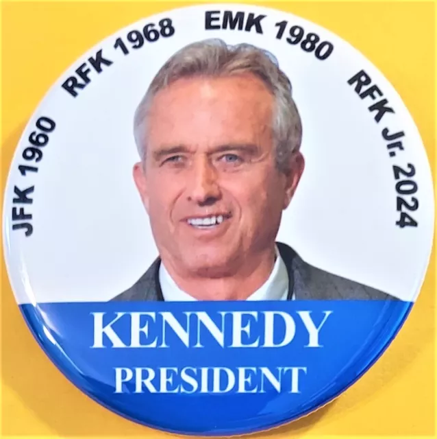 ROBERT F KENNEDY Jr President 2024 Heal the Divide Pic campaign button