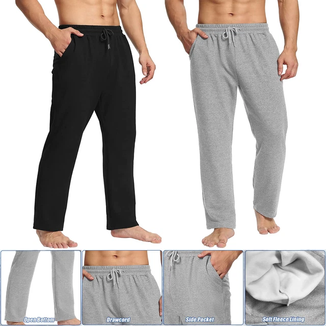 Men's Sweatpants Fleece Lined Heavy Thick Casual Athletic Gym Winter Warm Pants