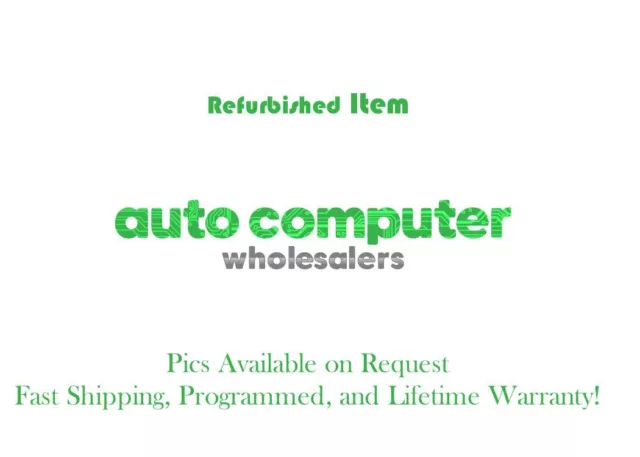 Lw35-11 Oem 2002-2004 Gmc Envoy Chevrolet Trailblazer Chassis Ecm