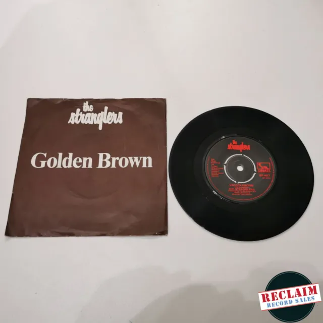 the stranglers golden brown 7" vinyl record very good condition