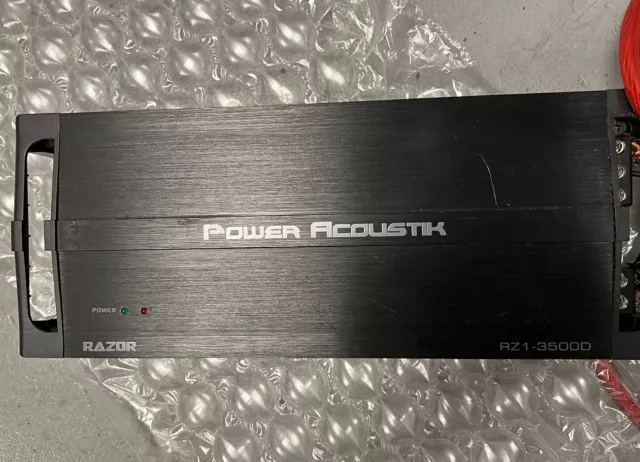 Power Acoustik RZ1-3500D | 3500W Razor Series Amplifier