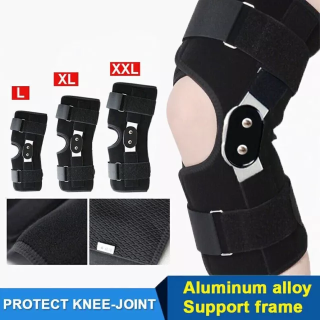 DUAL HINGED KNEE Guard Arthritis Support Brace Strap Wrap Stabilizer ...